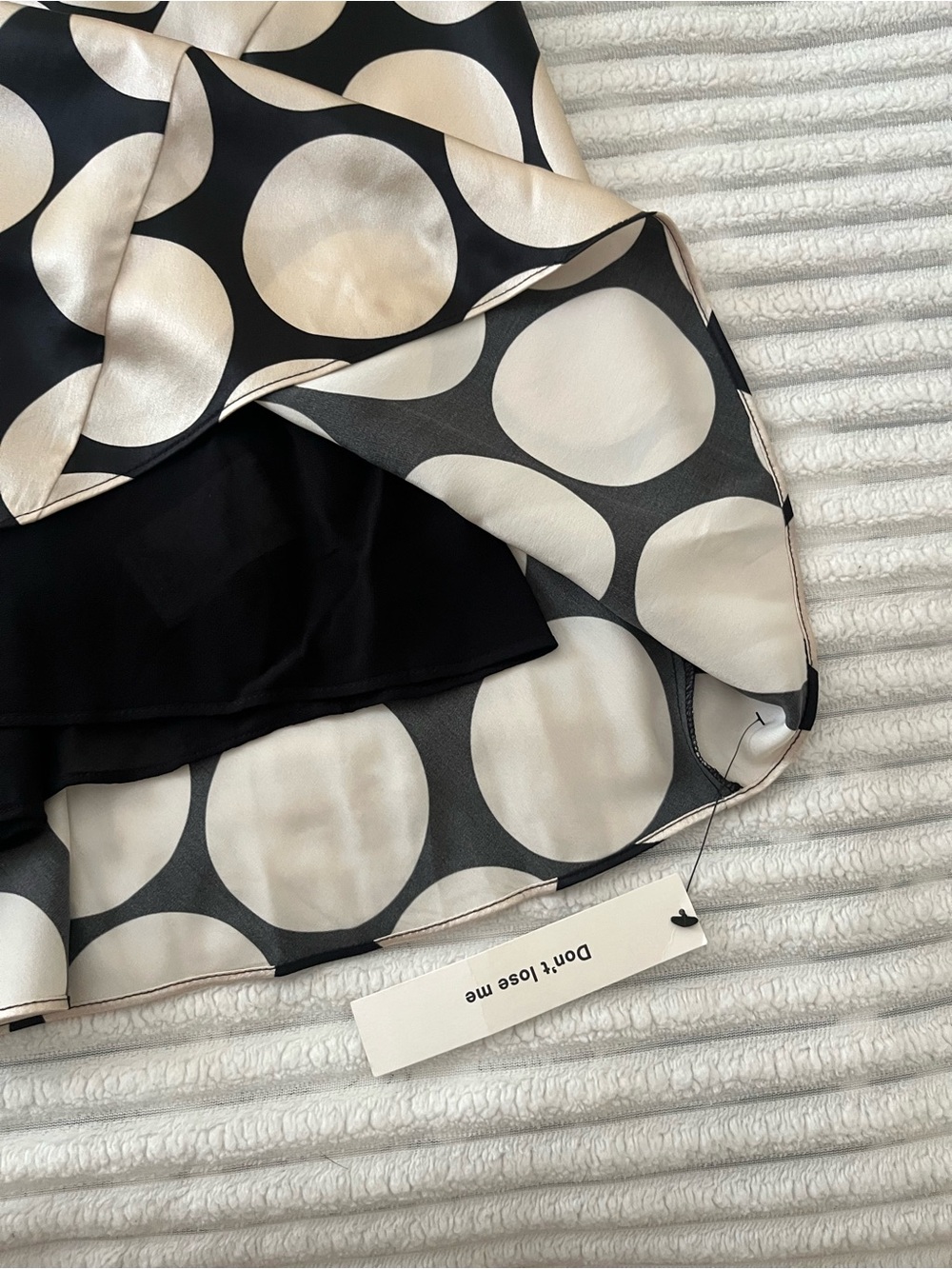 Reformation Yian Silk Dress in Full Moon Dot - Picture 10 of 10